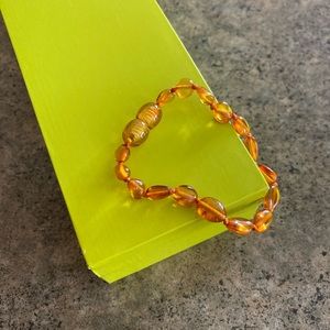 📿 Amber Bracelet, Teething Bracelet, Hand-Knotted, Small—Child’s Size, EUC